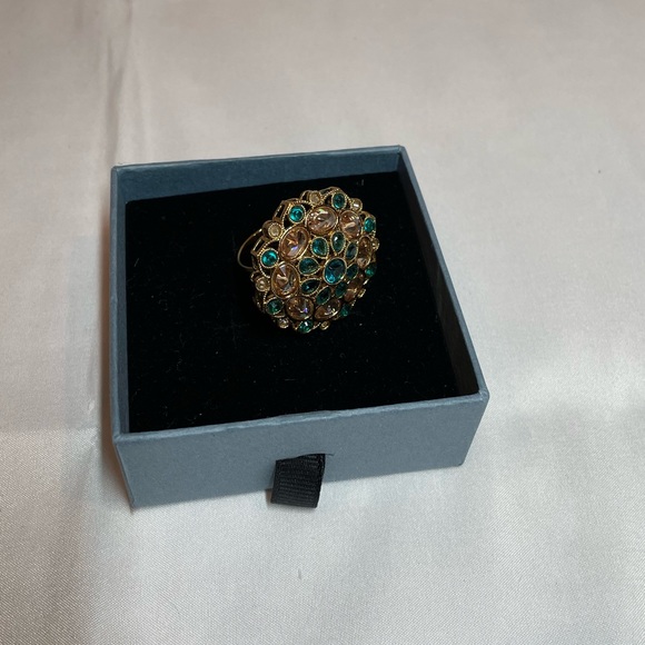 Turquoise stone adjustable ring - Picture 2 of 5